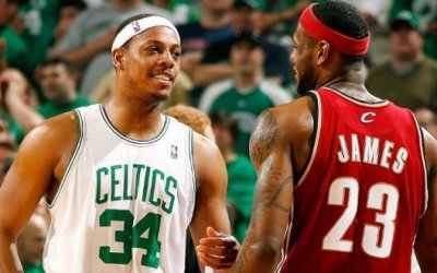 La montée de Pierce maillot de basket nba Boston Celtics